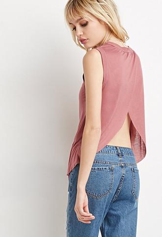 Forever21 Tulip-back Muscle Tee