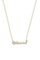 Forever21 Blessed Pendant Chain Necklace