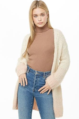 Forever21 Fuzzy Ombre Cardigan
