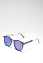Forever21 Spitfire Post Punk Sunglasses (black/blue)