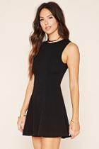 Forever21 Textured Fit And Flare Dress