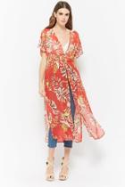 Forever21 Tropical Chiffon Swim Cover-up