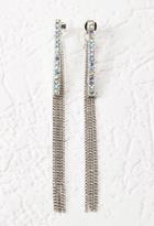 Forever21 Rhinestoned Bar Chain Ear Jackets