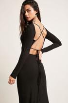Forever21 Lace-up Back Maxi Dress