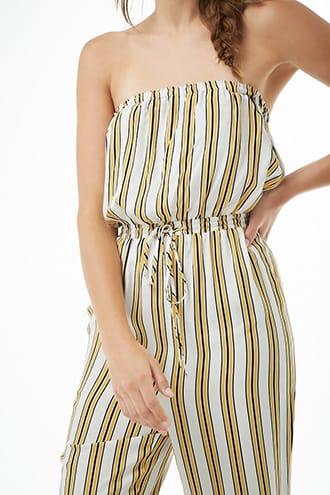 Forever21 Striped Jogger Jumpsuit