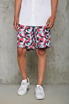 21 Men Men's  Abstract Geo Print Swim Trunks