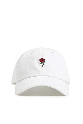 Forever21 Men Rose Graphic Dad Cap