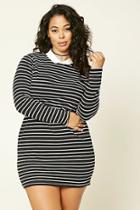 Forever21 Plus Women's  Plus Size Collared Stripe Dress