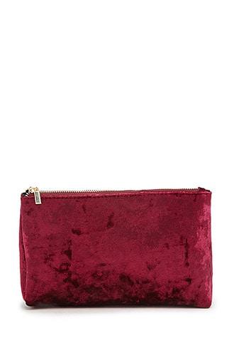 Forever21 Crushed Velvet Pouch