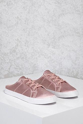 Forever21 Satin Slip-on Sneakers