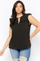 Forever21 Plus Size Ruffle Cutout Top