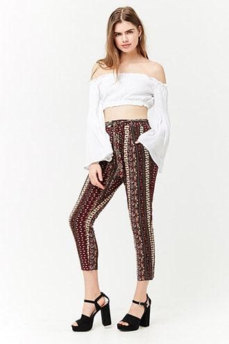 Forever21 Ornate High-waist Pants