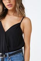 Forever21 Gathered Surplice Cami