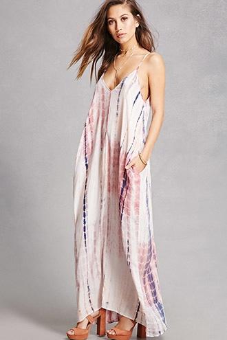 Forever21 Box Tie-dye Maxi Dress