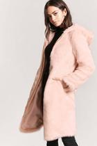 Forever21 Faux Fur Longline Coat