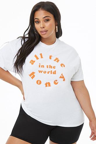 Forever21 Plus Size The Style Club All The Honey Tee