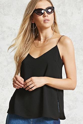 Forever21 Side Slit Textured Cami