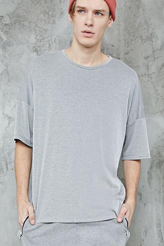 Forever21 Striped Ribbed Tee