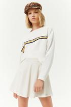 Forever21 Perforated Faux Leather Skater Skirt