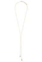Forever21 Faux Stone Drop Necklace