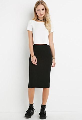 Forever21 Ribbed Knit Bodycon Skirt