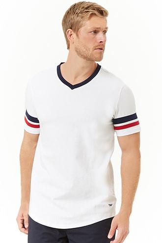 Forever21 Jordan Craig Varsity-striped Tee