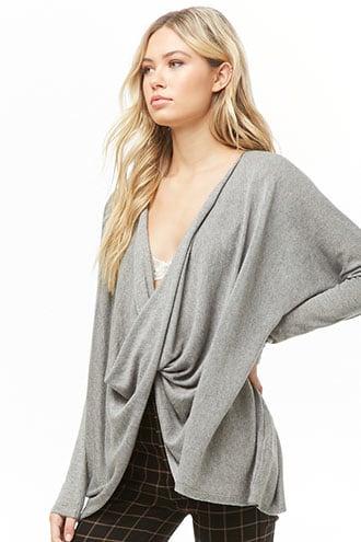 Forever21 Cowl Twist-front Sweater
