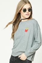 Forever21 Embroidered Fry Sweatshirt
