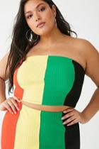 Forever21 Plus Size Colorblock Crop Top