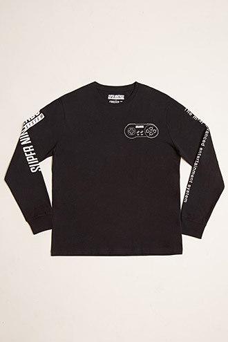 Forever21 Super Nintendo Long-sleeve Tee