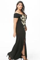 Forever21 Plus Size Floral Sequin Gown
