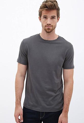 21 Men Crew Neck Tee Grey X-small