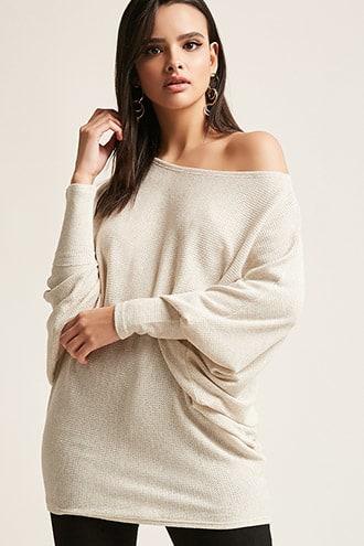 Forever21 One-shoulder Dolman Top
