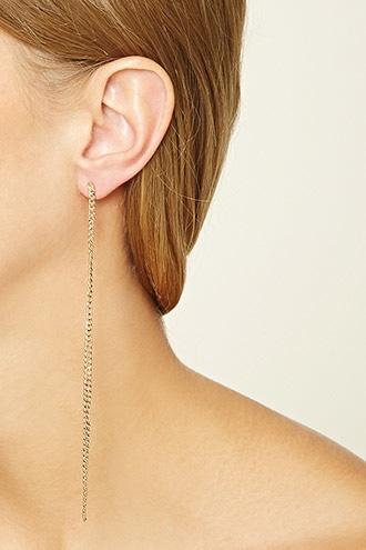 Forever21 Curb Chain Duster Earrings