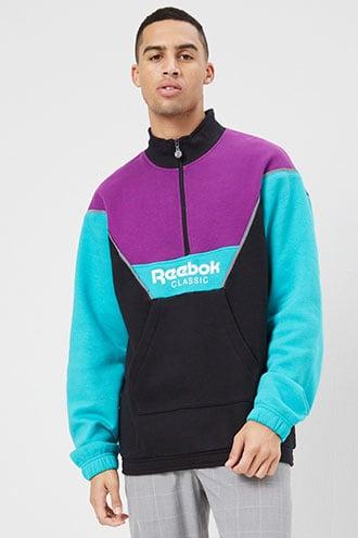 Forever21 Reebok Classic Fleece Colorblock Pullover