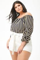 Forever21 Plus Size Crepe Pickup-sleeve Top