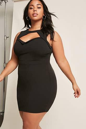 Forever21 Plus Size Chelsea Collar Cutout Dress