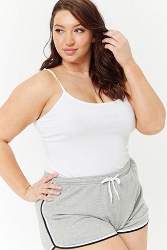 Forever21 Plus Size Stripe-trim Dolphin Shorts