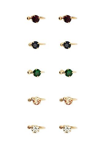 Forever21 Gold Faux Gem Ear Cuff Set