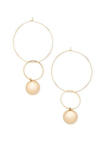Forever21 Wire Hoop Bauble Earrings