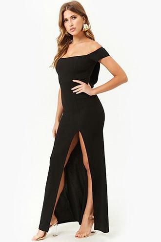 Forever21 Ruffled Off-the-shoulder Gown