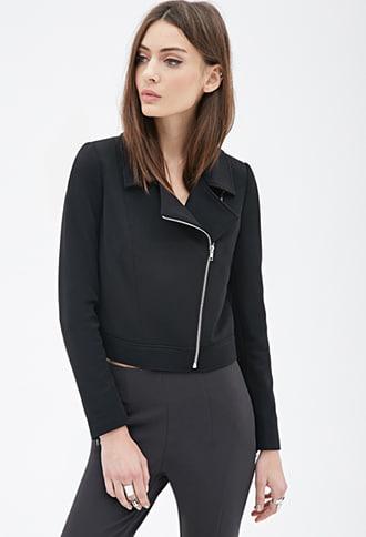 Forever21 Waffle-textured Moto Jacket
