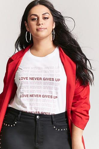 Forever21 Plus Size Love Never Gives Up Tee