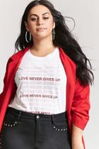 Forever21 Plus Size Love Never Gives Up Tee