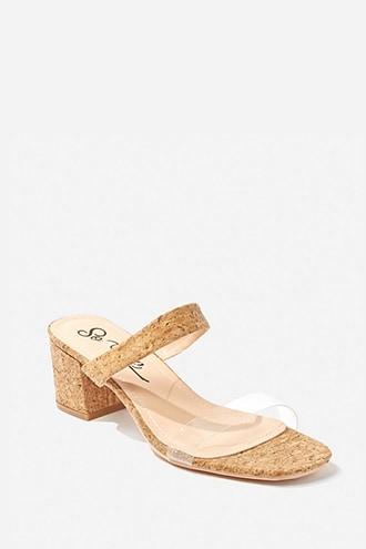 Forever21 Open-toe Cork Block Heels