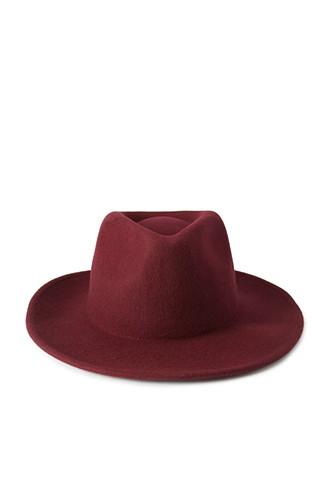 Forever21 Classic Wool Fedora (burgundy)