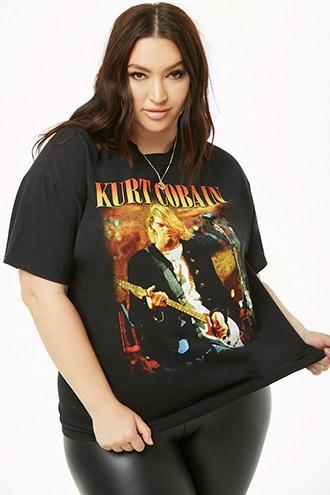 Forever21 Plus Size Kurt Cobain Graphic Tee