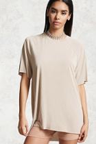 Forever21 Raw-cut Jersey Knit Tee