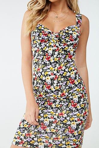 Forever21 Sleeveless Floral Dress