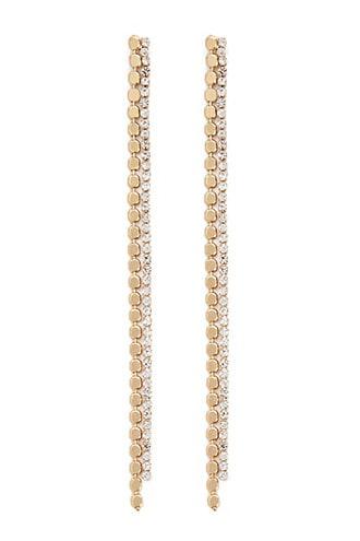 Forever21 Chainmail & Rhinestone Duster Earrings